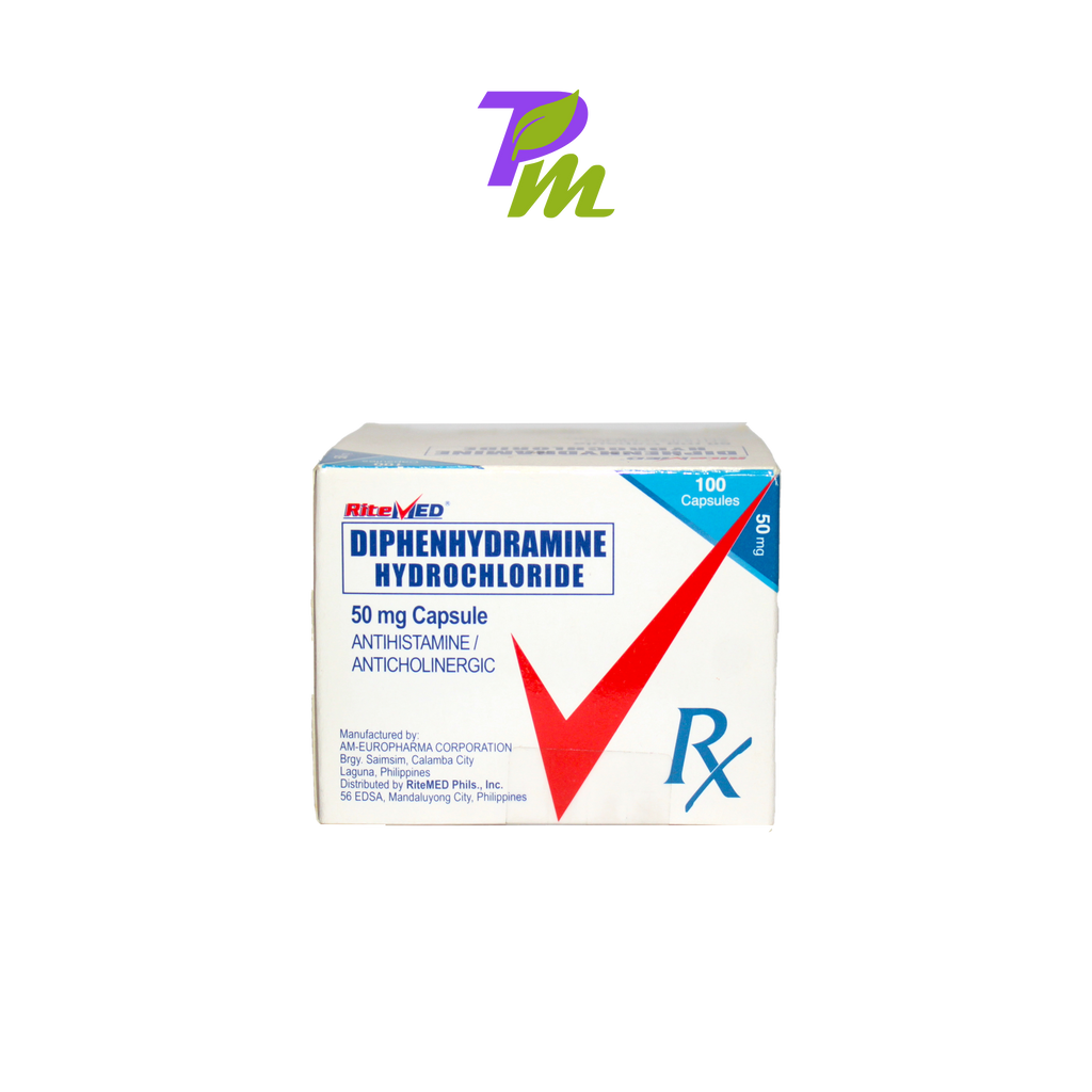 Ritemed Diphenhydramine HCL 50mg Cap ProactiveMart