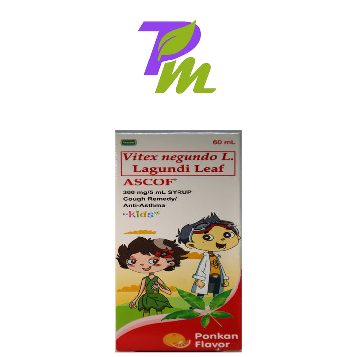 ASCOF LAGUNDI LEAF for Kids 60mL Ponkan Flavor