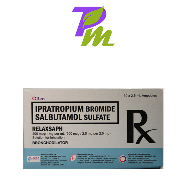 RELAXSAPH IPRATROPIUM BROMIDE SALBUTAMOL SULFATE