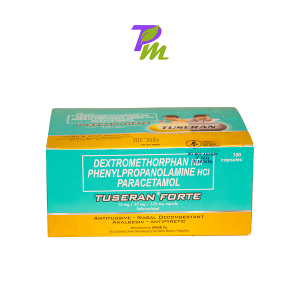 TUSERAN PPA FORTE Capsules 325mg caps-20s